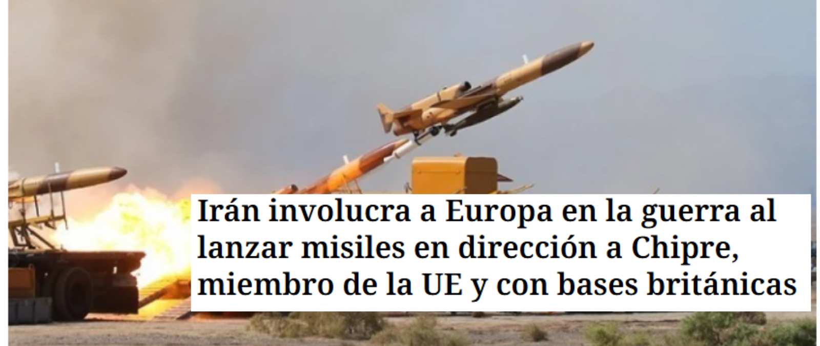 Qué sabemos sobre si Irán ha atacado una base británica en Chipre