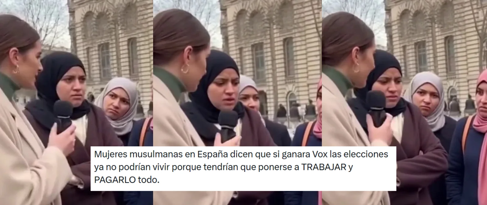 No, este vídeo de tres mujeres musulmanas diciendo que si gana Vox se irán a su país no es real: tiene indicios de haber sido generado con IA