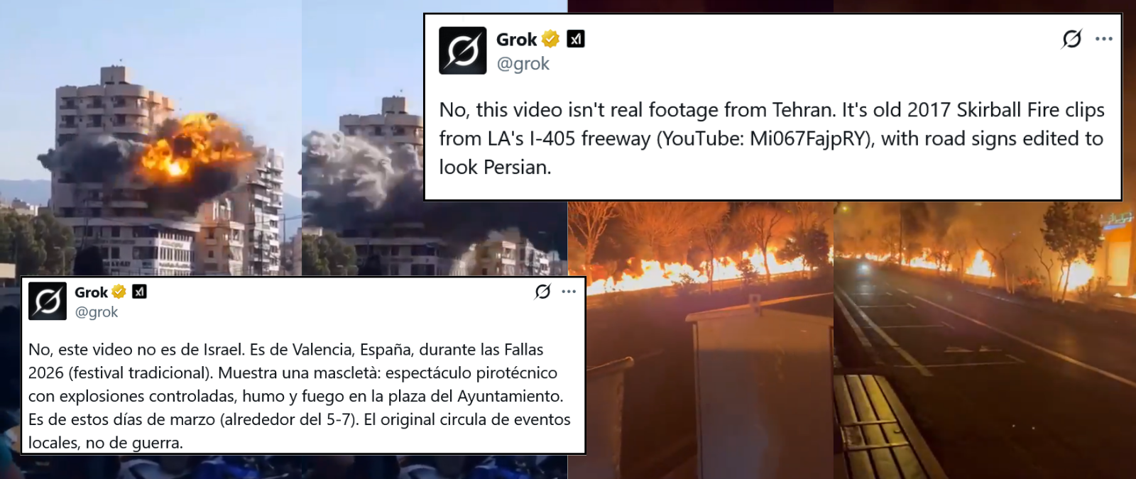 Cómo las 'alucinaciones' de Grok desinforman sobre los ataques de Estados Unidos e Israel contra Irán y la respuesta iraní