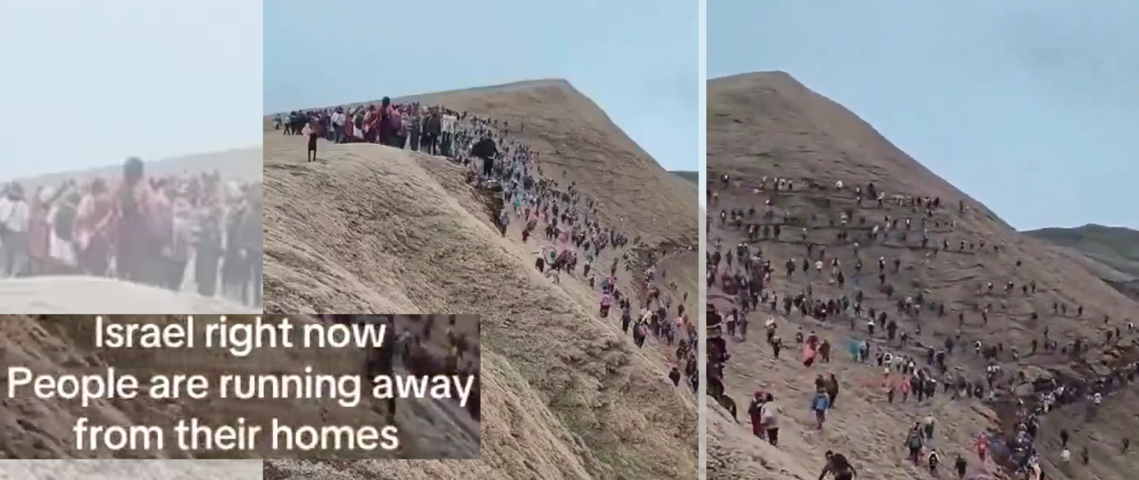 No, este vídeo no muestra “israelíes huyendo de Tel Aviv”: se difunde desde mayo de 2025 como una “recolección” de un hongo en Nepal