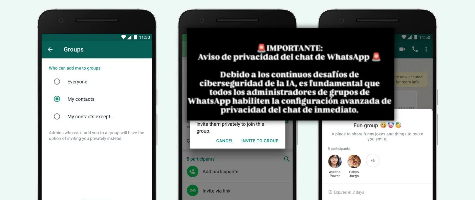 Es falso que la IA de Meta pueda acceder a "todos" tus mensajes de WhatsApp si no activas la privacidad avanzada: solo puede leer aquellos en los que se la menciona o los que se comparten con ella