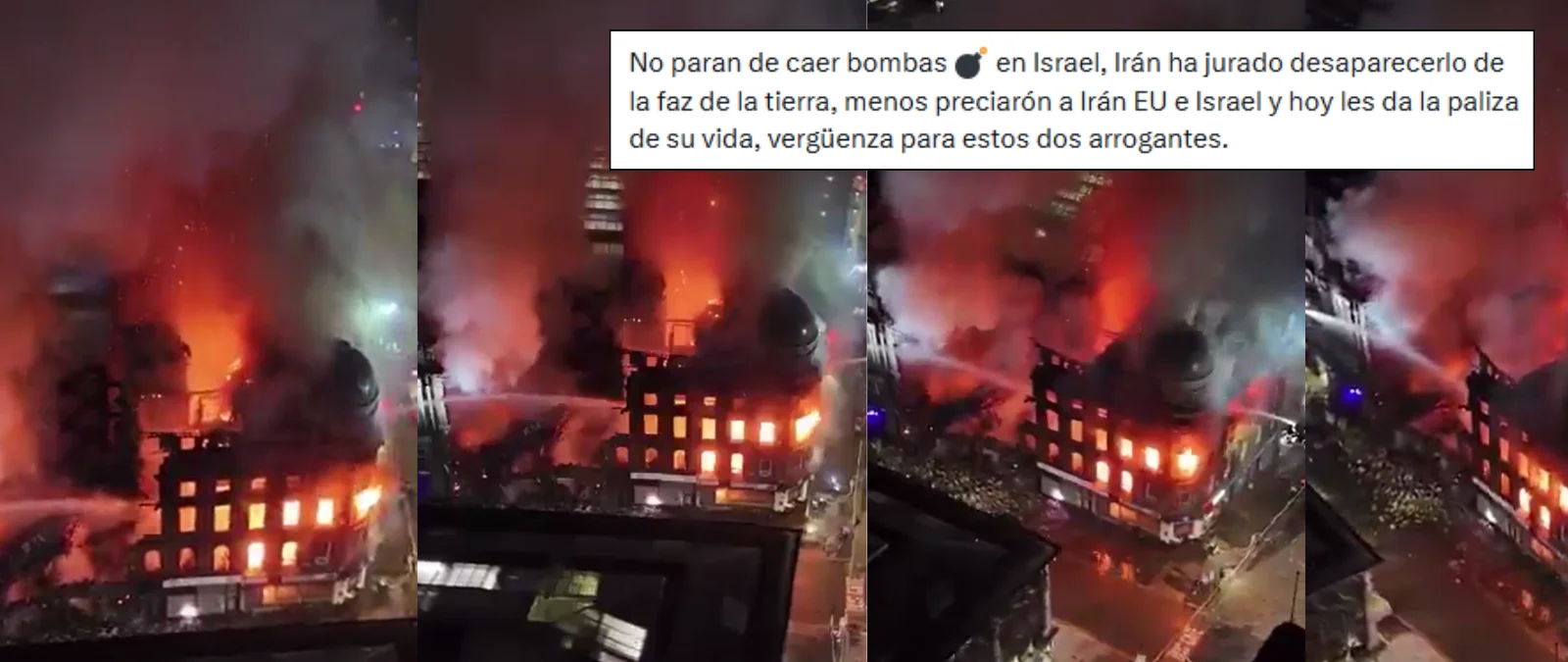 No, este vídeo del incendio de un edificio no está grabado en Israel: son imágenes del 8 de marzo de 2026 en Glasgow (Escocia)