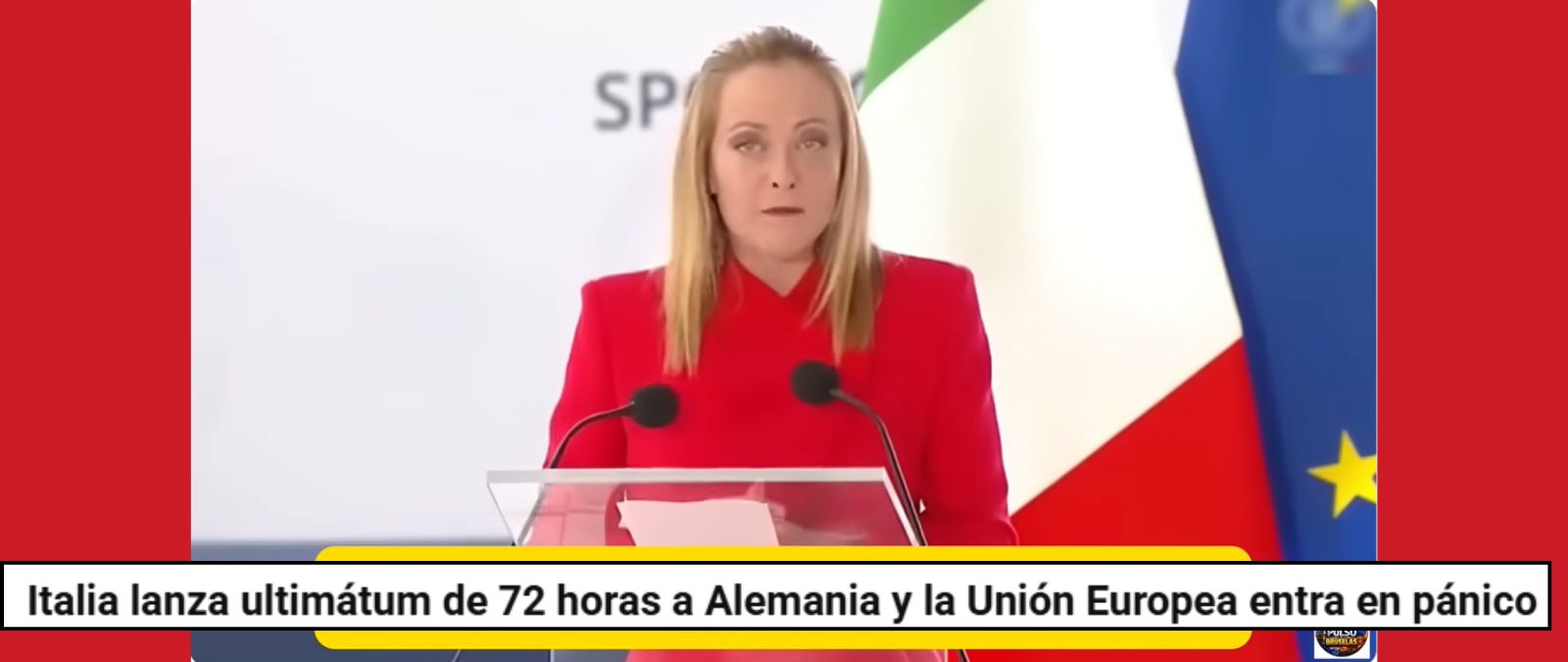 No hay rastro de que Italia haya lanzado un “ultimátum” de 72 horas a Alemania por intentar “controlar su economía” a 12 de marzo de 2026