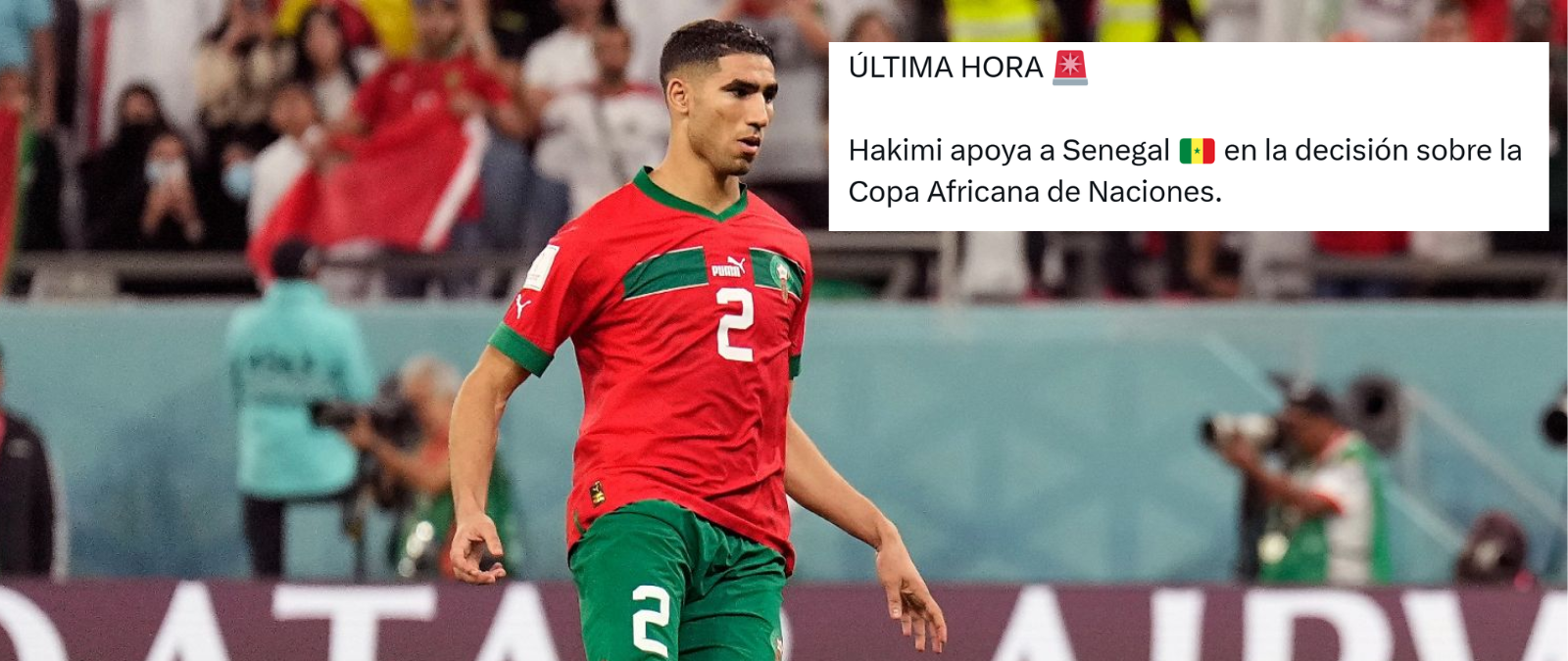 Cuidado con los contenidos que dicen que Achraf Hakimi rechaza la Copa África y apoya a Senegal