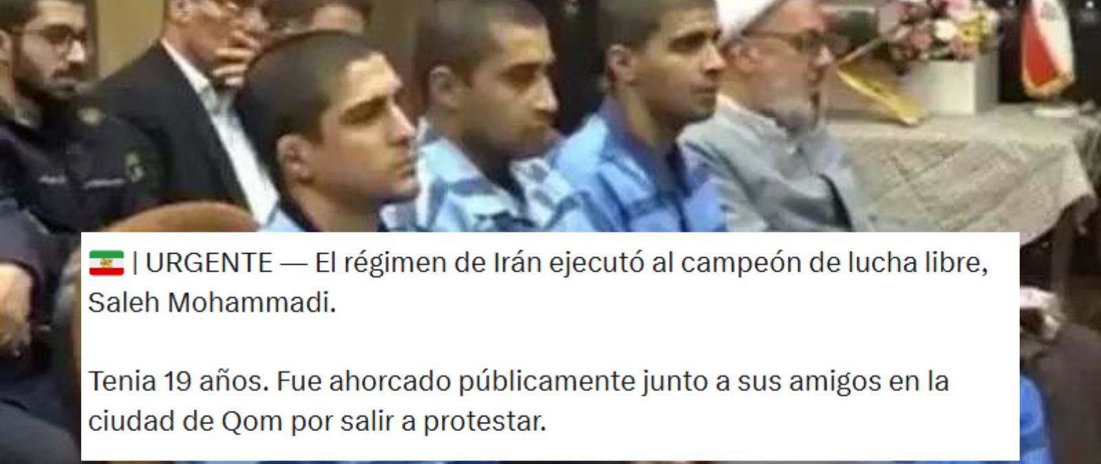 Qué sabemos de que Irán haya "ahorcado a un luchador de 19 años por las protestas contra el régimen"