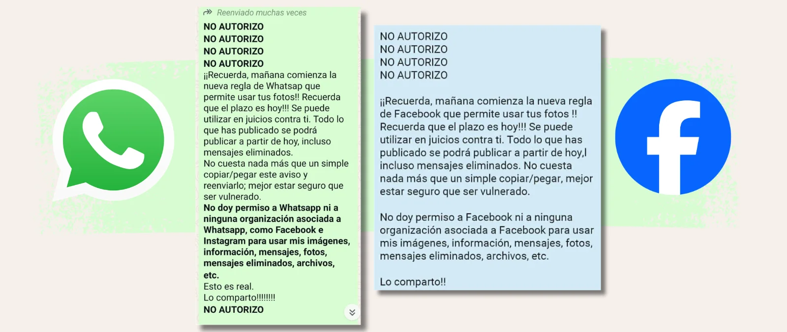 No, no hay una nueva regla que permita a WhatsApp y Facebook usar tus fotos ni se podrá publicar todo lo que hayas enviado
