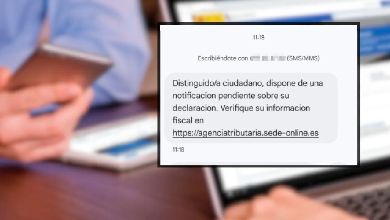 No, la Agencia Tributaria no está enviando este SMS indicando una "notificación pendiente" sobre la declaración de la renta: es ‘phishing’