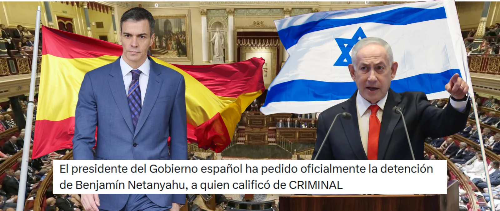 Cuidado con los contenidos que afirman que Pedro Sánchez ha pedido oficialmente la detención del “criminal” Netanyahu: a 13 de abril de 2026, no hay rastro de tales declaraciones