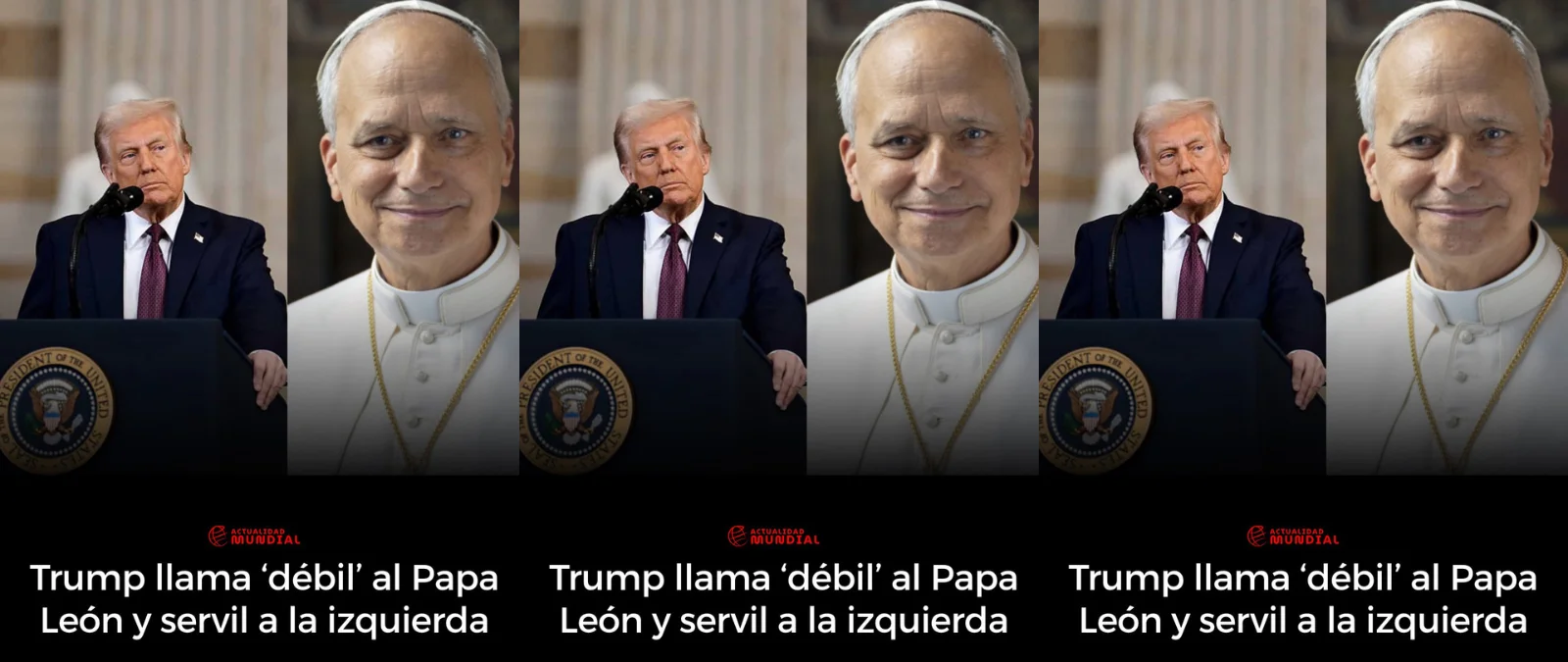 Sí, Donald Trump ha calificado de “débil” al papa León XIV en un post de Truth Social a raíz de las palabras del pontífice sobre poner fin a los ataques en Irán