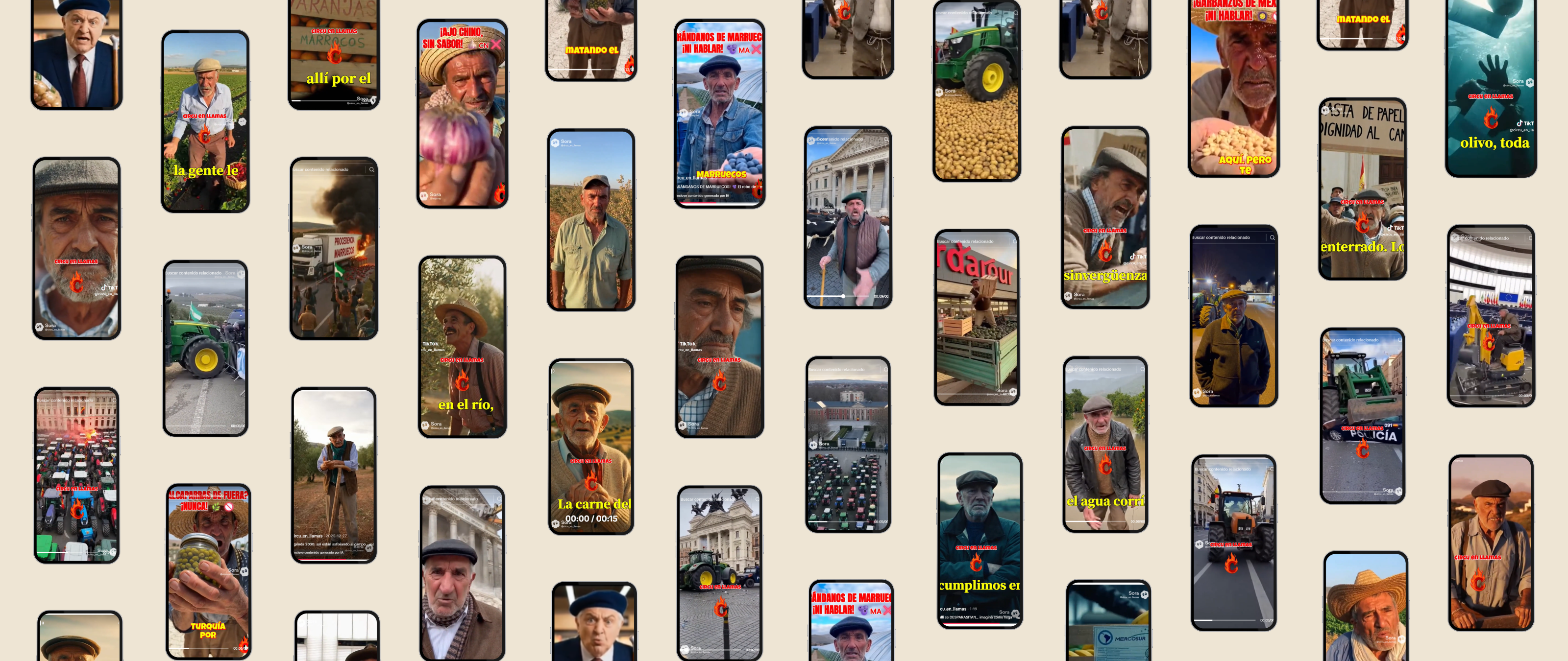 “Frutas sin papeles” o “verduras con jet lag”: cómo estos abuelos creados con IA en TikTok te quieren convencer de que no hay controles para los alimentos de fuera