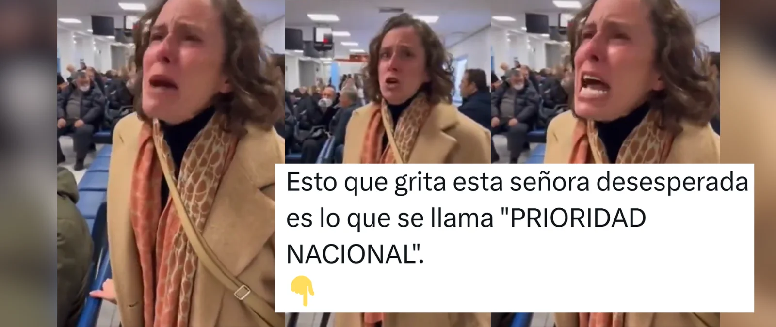 No, estos vídeos de una mujer quejándose del tiempo que lleva esperando para una operación no son reales: han sido creados con inteligencia artificial