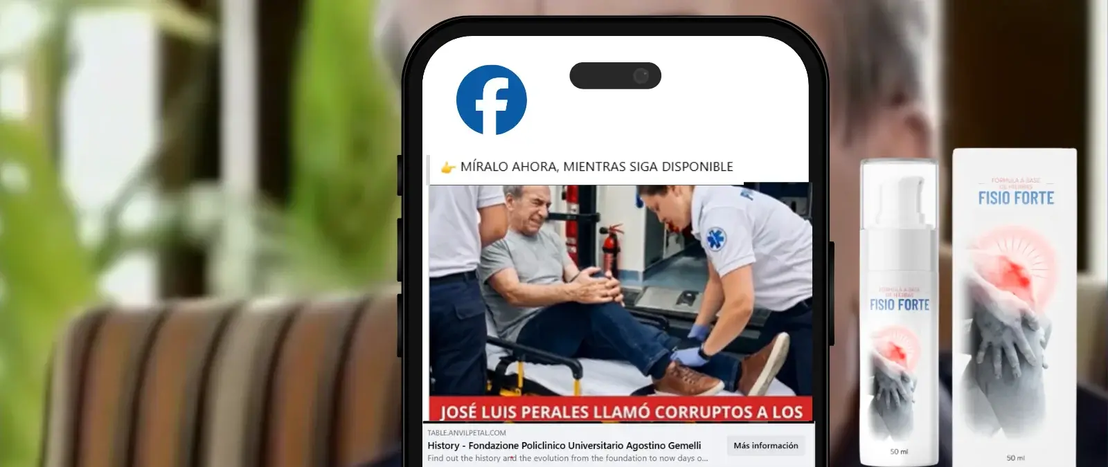No, este vídeo de José Luis Perales recomendando un producto contra la artritis no es real: ha sido manipulado