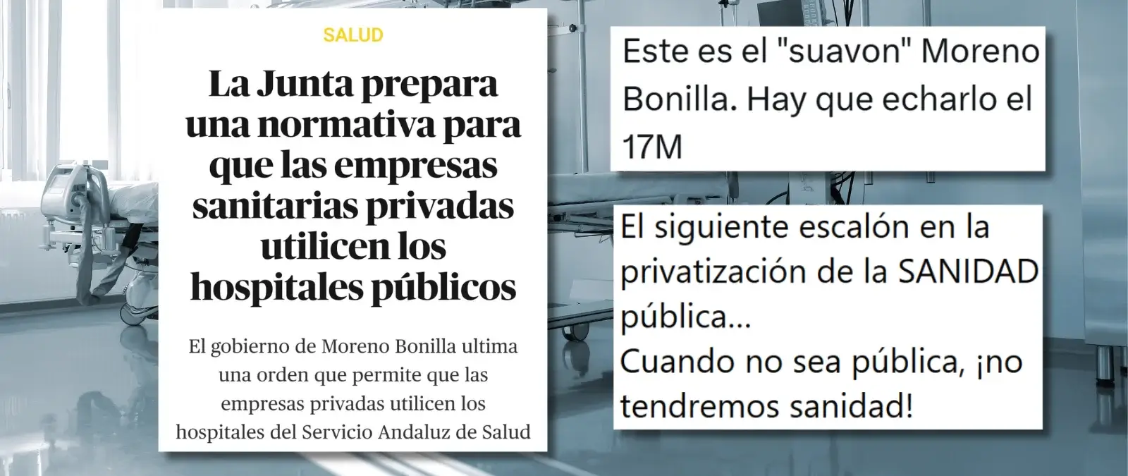 Cuidado con los contenidos que dicen que la Junta de Andalucía prepara una normativa "para que las empresas sanitarias privadas utilicen los hospitales públicos": lleva en vigor desde 2023