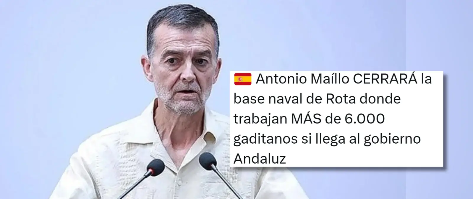 Qué ha dicho y qué no Antonio Maíllo sobre el supuesto cierre de la base naval de Rota