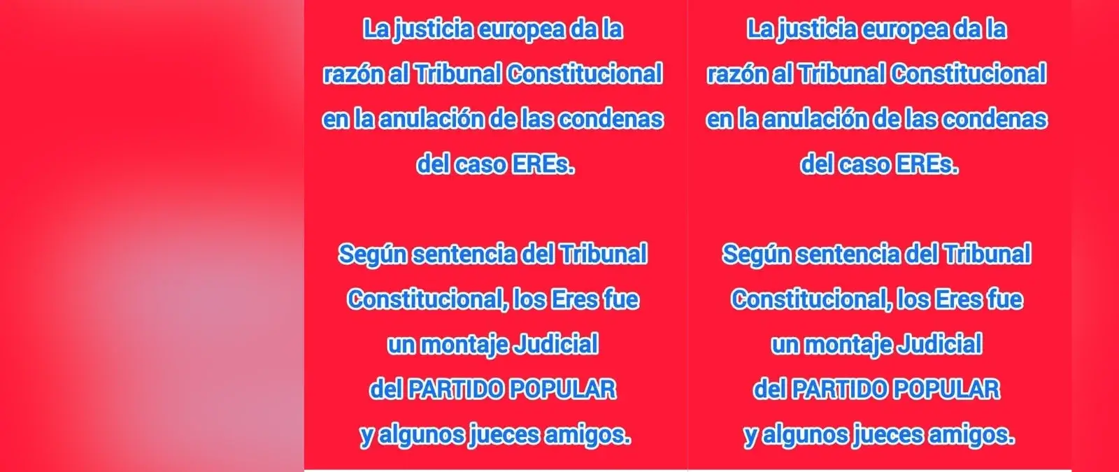 Es falso que a 20 de mayo la “justicia europea” haya dado la razón al Constitucional sobre la rebaja o anulación de las condenas a los implicados en el caso de los ERE: la Comisión Europea ha considerado que el TJUE no es un órgano competente en el litigio