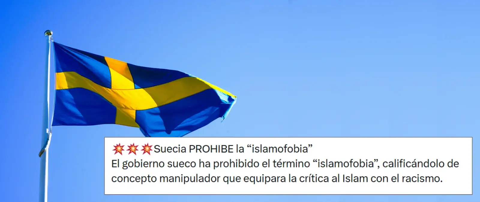 Suecia y el uso del término "islamofobia": el Gobierno quiere eliminarlo gradualmente y sustituirlo por "racismo antimusulmán"