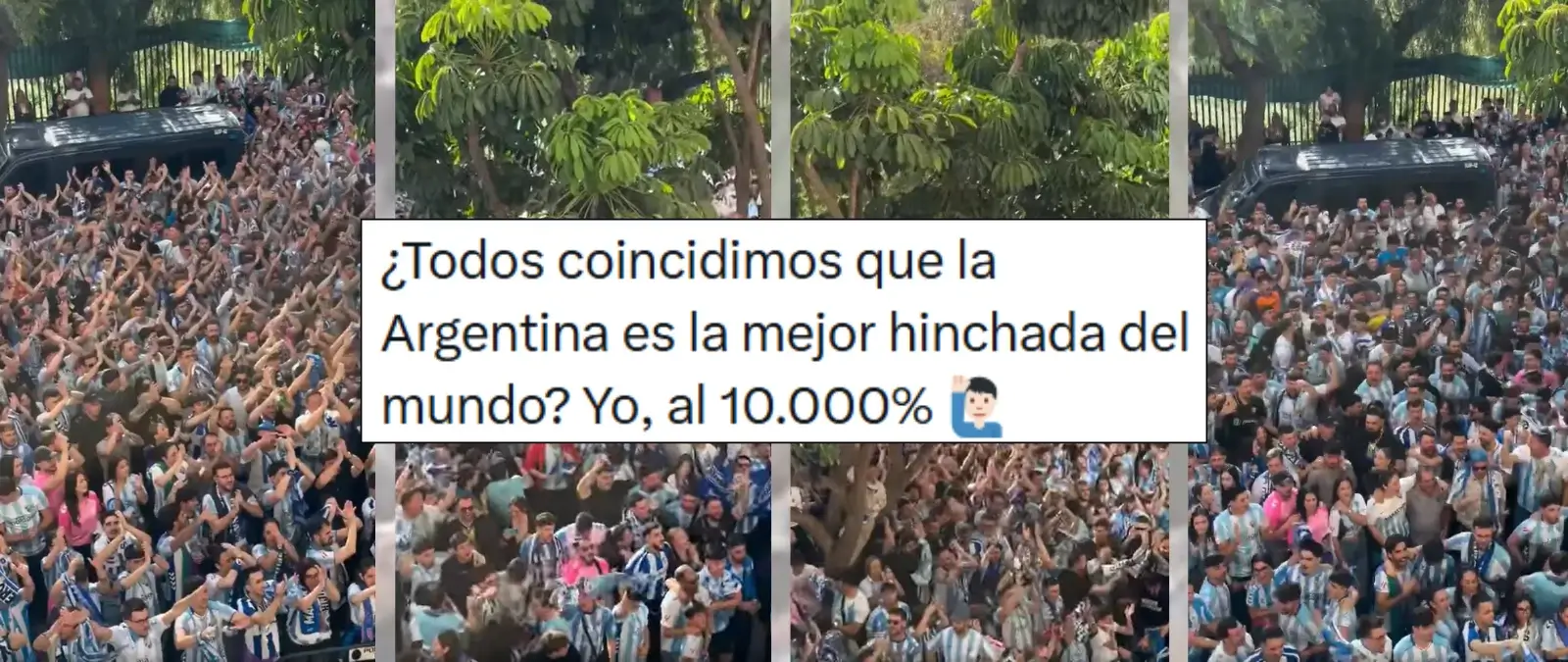 No, este vídeo no es de aficionados de Argentina en el Mundial: es la afición del Málaga en abril de 2026