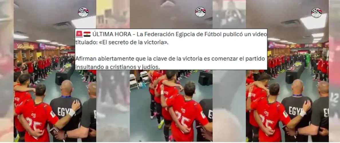 Qué sabemos sobre los contenidos que afirman que los jugadores de Egipto están "insultando a cristianos y judíos" en este vídeo publicado por la Asociación Egipcia de Fútbol