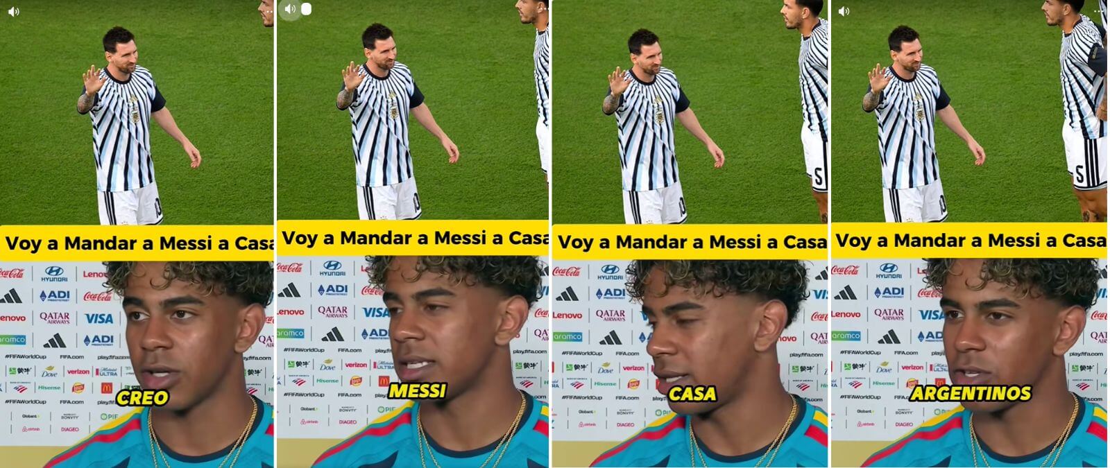 No, este vídeo donde Lamine Yamal dice que va a mandar a Messi a casa no es real: ha sido editado