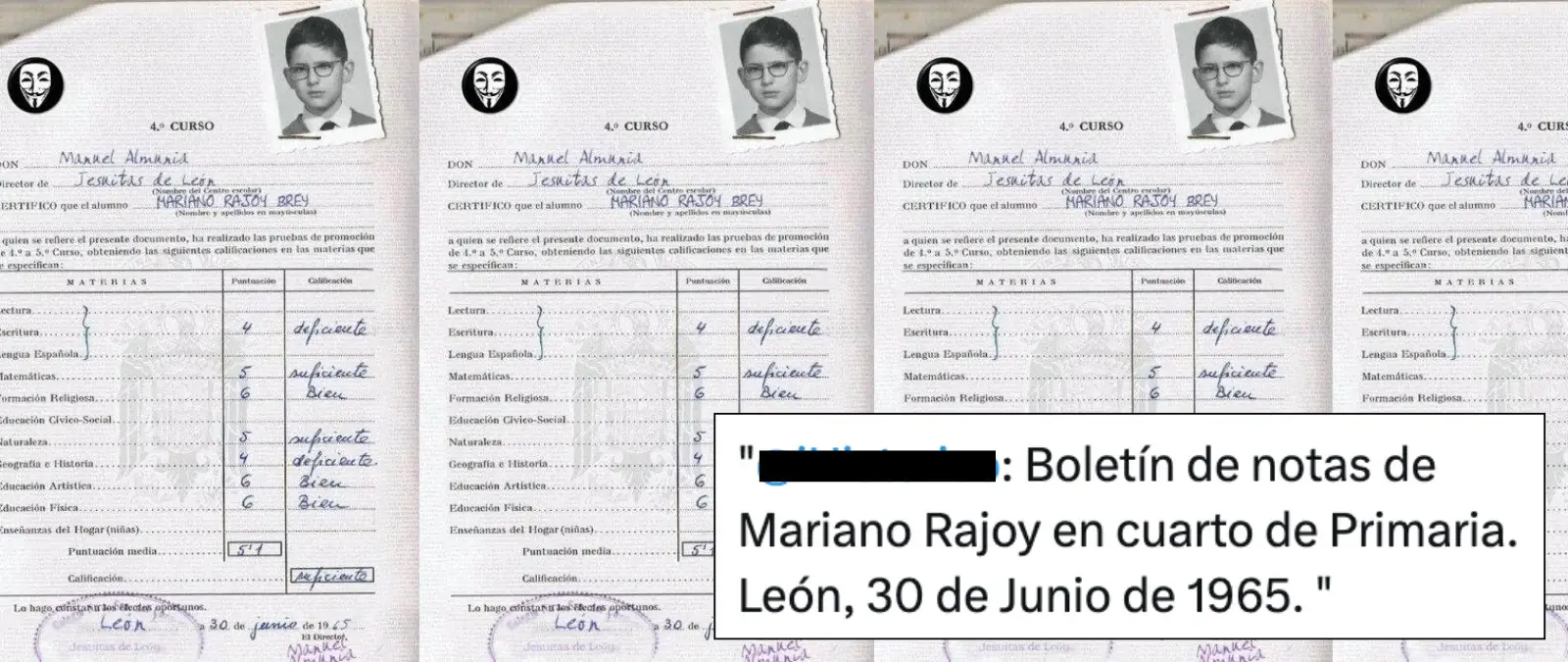 No, estas no son las verdaderas notas del expresidente del Gobierno Mariano Rajoy