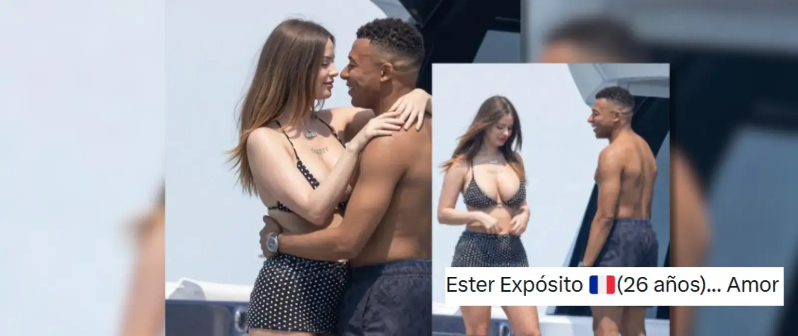 No, estas imágenes no muestran a Mbappé junto a Ester Exposito