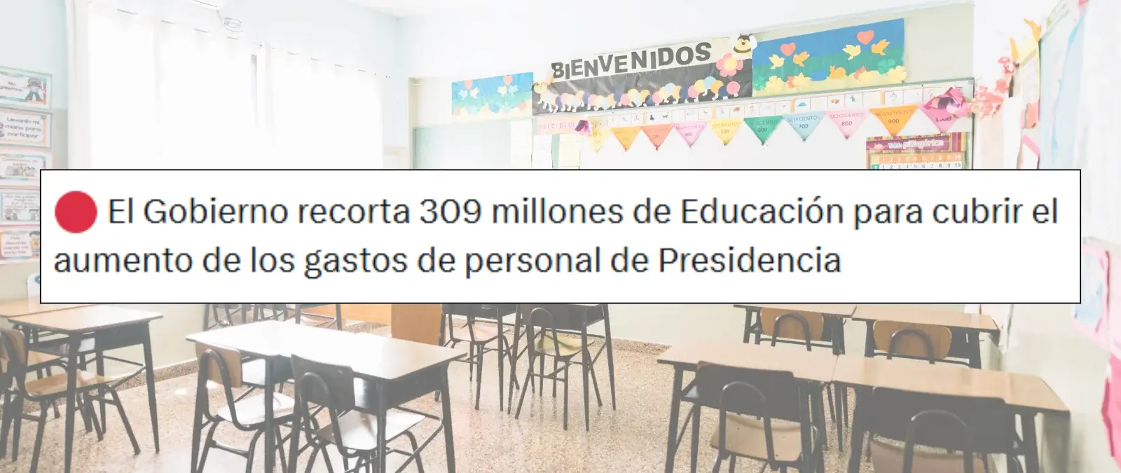 Qué sabemos sobre si el Gobierno “recorta” 390 millones de euros de Educación para cubrir el aumento del gasto de personal en Presidencia