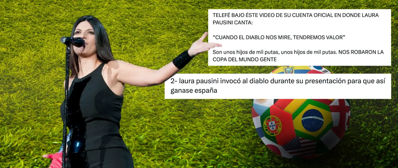 ¿Laura Pausini "invocó al diablo" con su actuación en la final del Mundial 2026? Es una teoría de la conspiración y la cantante asegura que en el himno de la FIFA "el amor gana al diablo"