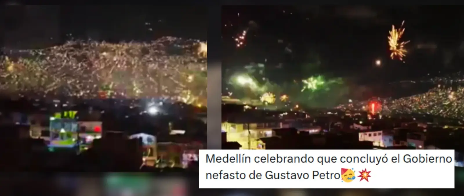 No, este vídeo no es de Medellín “celebrando que concluyó el Gobierno de Gustavo Petro” en agosto de 2026: es de la Alborada de 2024