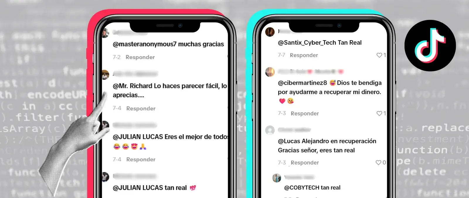 Así operan las ‘recovery scams’ en TikTok: más de 100 perfiles prometen recuperar el dinero a víctimas de timos que captan en los comentarios a cambio de pagos por adelantado