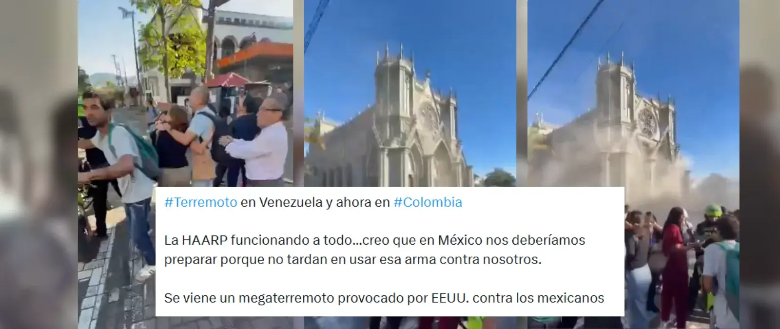 La teoría de la conspiración sobre que los terremotos en Colombia y Venezuela han sido provocados por el proyecto HAARP y que el próximo será en México