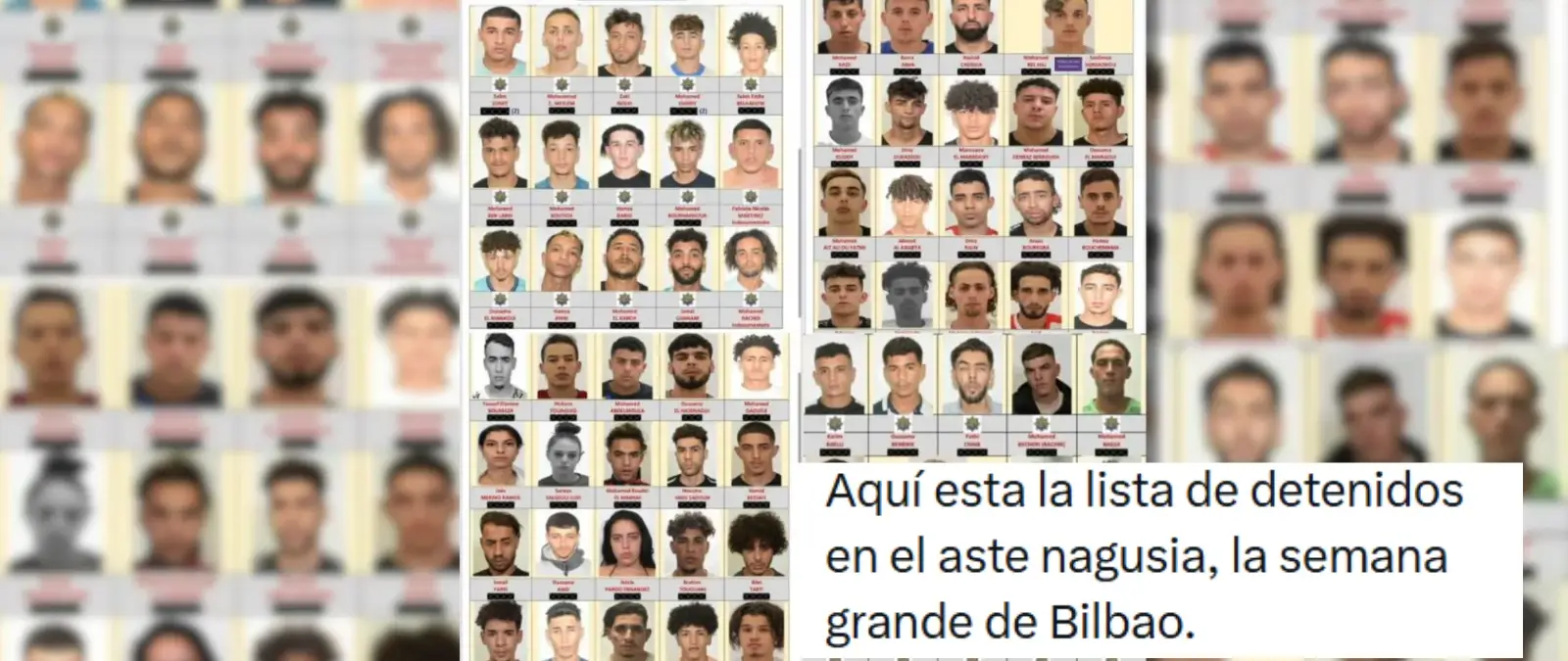 Qué sabemos sobre esta supuesta lista de detenidos en la Aste Nagusia de Bilbao 2026: es un documento policial de 2023
