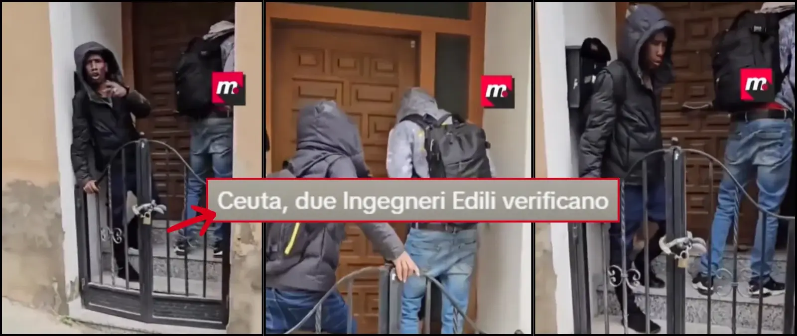 No, este vídeo de dos “inmigrantes tratando de ocupar un piso” no es Ceuta en 2026: está grabado en Badalona en 2025