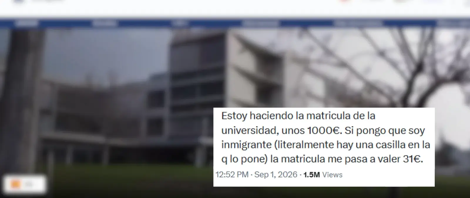 Cuidado con los contenidos que dicen que la matrícula de la Universidad de Zaragoza cuesta 31 euros por ser “inmigrante”: la exención es para refugiados y solicitantes de asilo