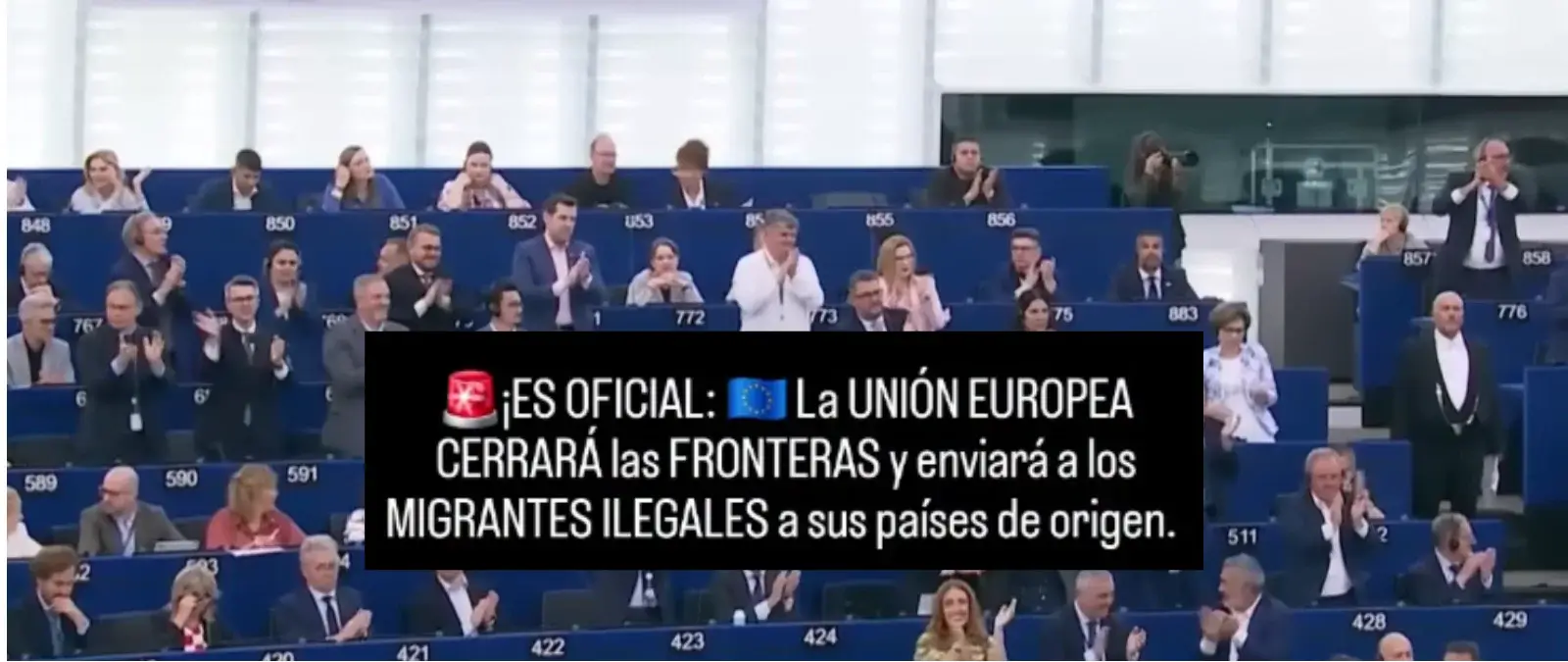 Qué sabemos sobre este vídeo en el que, supuestamente, la Unión Europea aprueba “cerrar las fronteras” y enviar a los “inmigrantes ilegales” a sus países de origen