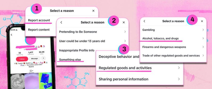Reported TikTok accounts that are still active
