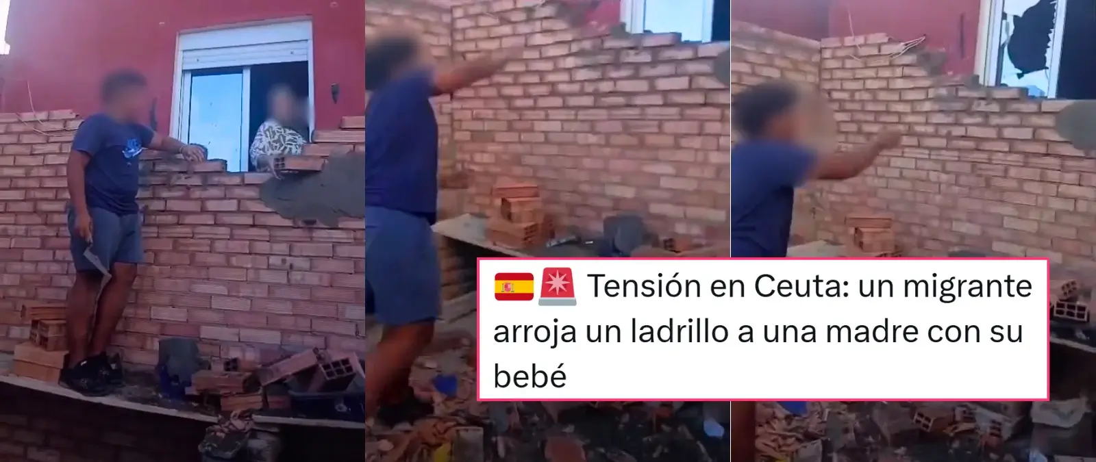 Sí, un menor migrante fue detenido en Ceuta tras lanzar ladrillos a una mujer con un bebé en brazos, según la Policía Nacional