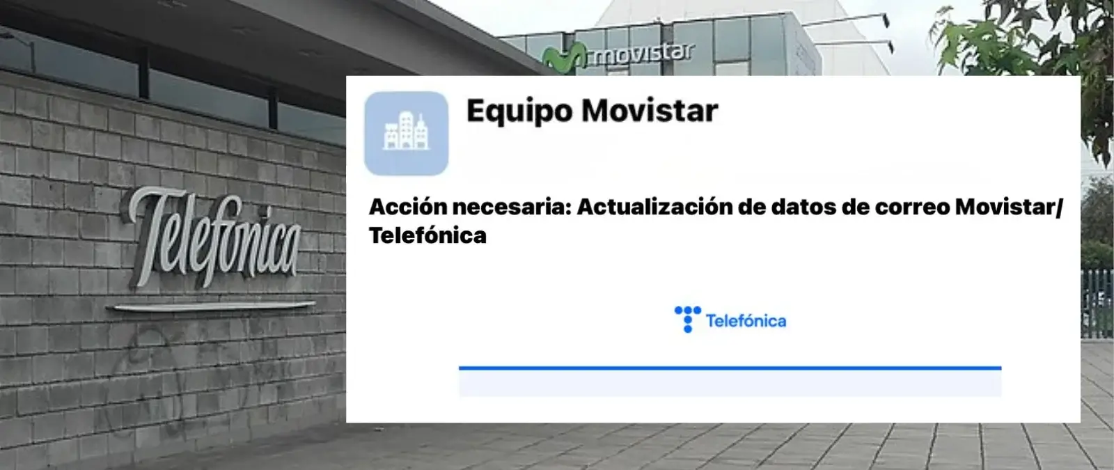 Qué sabemos de este aviso para actualizar tus datos de correo Movistar: es una notificación de Telefónica para "garantizar la seguridad" de tu cuenta