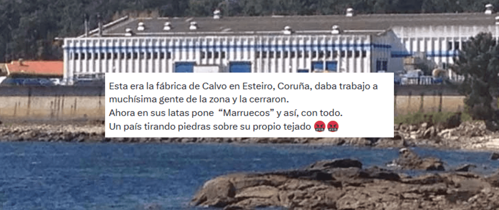 ¿Calvo sustituyó en 2017 su fábrica de atún en Esteiro por Marruecos?: la empresa no tiene fábricas propias en este país, pero sí cuenta con proveedores externos