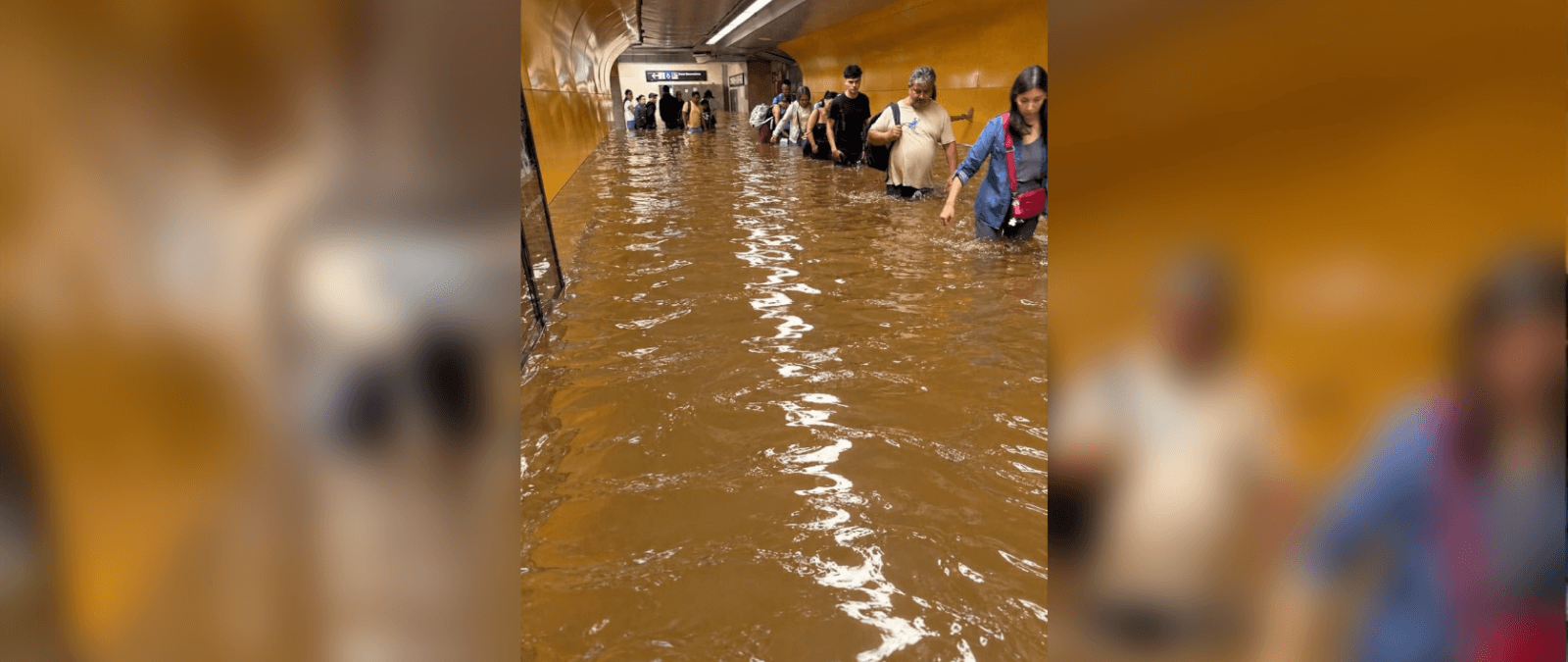 No, esta imagen no muestra el interior de la línea 3 del Metro de Barcelona inundada: está generada con inteligencia artificial