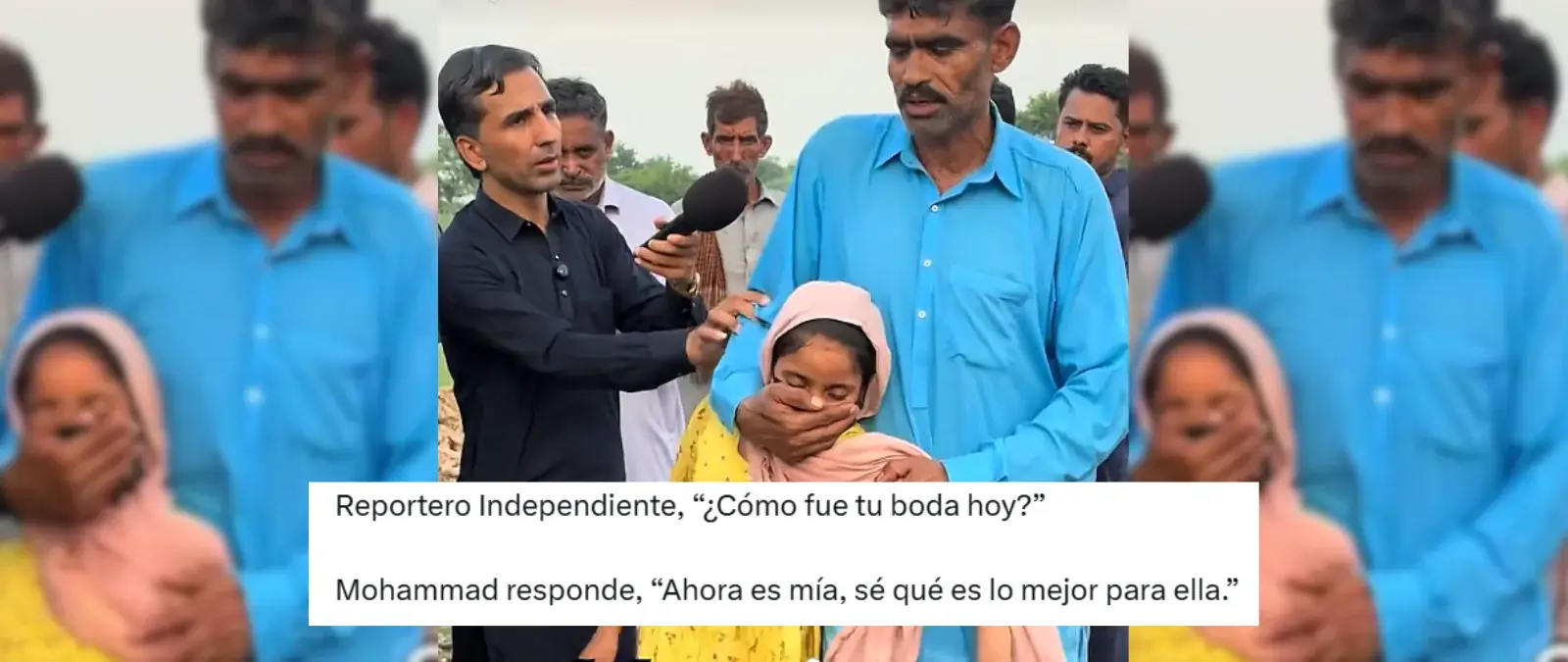 No, este vídeo no muestra a un hombre musulmán hablando de su boda con una niña: tanto los hombres como la menor están relatando un intento de secuestro