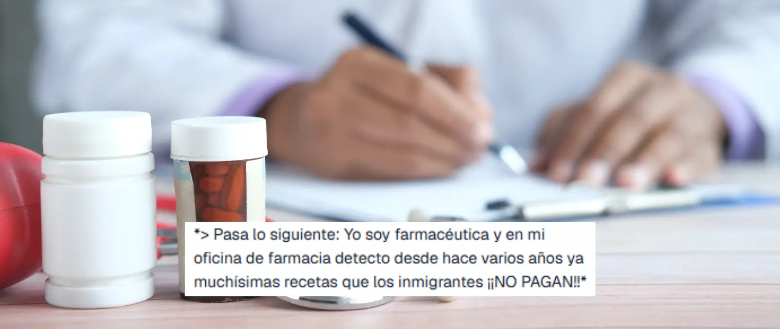 La supuesta carta de una farmacéutica sobre el acceso gratuito a medicamentos de las personas migrantes: deben aportar un porcentaje del precio, salvo que se encuentren en alguna de las situaciones de exención recogidas en la ley