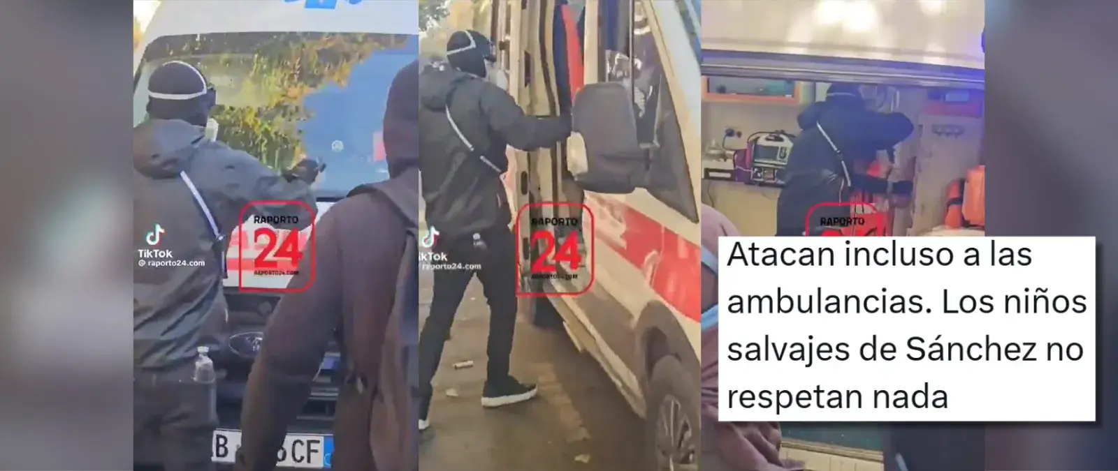 No, en este vídeo no aparecen "niños salvajes de Sánchez" atacando una ambulancia en España: son imágenes de Albania
