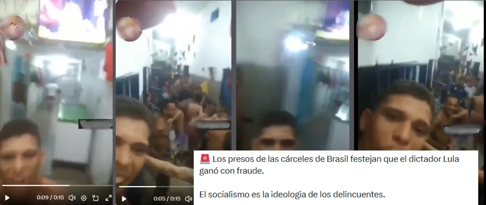 No, este vídeo no muestra a presos de una cárcel de Brasil celebrando  la victoria de Lula da Silva en 2026: es de la celebración de un gol por un partido de fútbol en 2022